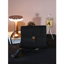 Alvora Süet Kapaklı Kare Form Kadın El & Omuz Çantası