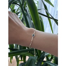 Toz Vintage Fela Damla Nazar Taş Detaylı Altın Renk Şık Tasarım Vintage Retro Bileklik