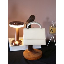 Alvora Zarif Taş Detaylı Saplı Kadın El & Omuz Çantası