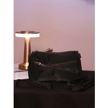 Alvora Süet Yumuşak Dokulu Fermuar Detaylı Çapraz Askılı Omuz ve El Çantası Şık Modern Tasarım