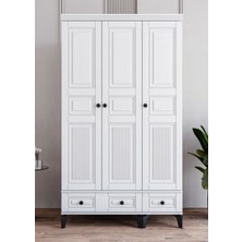 Miracool Terra 3 Kapılı Dolap / %100 Mdf / Beyaz