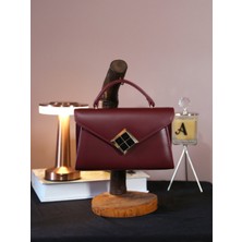 Alvora Geometrik Tokalı Kapaklı Mini El & Omuz Çantası