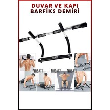 F842 Duvar Kapı Monteli Fonksiyonel Barfiksi Barı Pratik Mekik & Şınav Çok Amaçlı Spor Kapı Barfiski