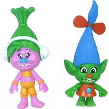 Hatıra Kutusu Trolls Yağmur Ormanı Şans Bebekleri 2 Li Figür - TBG256562/YEŞİL-PEMBE (Lisinya)