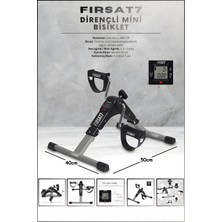 F77 Mini Katlanabilir Dijital Göstergeli Direnç Ayarlı El Ayak Egzersiz Kondisyon Spor Bisikleti