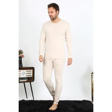 Moda Şahsenem Moda Erkek Pamuk Krem Içlik Takım