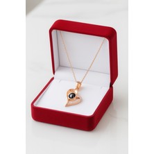 Çekirdek Jewelry 925 Ayar Gümüş Yuz Dilde Seni Seviyorum Kolye