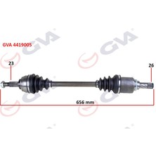 Gva 4419005 - Komple Aks Sol Dacıa Sandero Stepway Iı 12- 1.5dcı 656MM