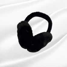 Mare Accessories Siyah Peluş Kışlık Kulaklık