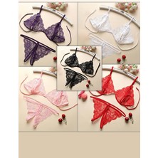 Kadın Dantelli Sütyen Külot Takımı 5'li Set