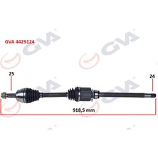 Gva 4429124 - Aks Komple Sağ Bıpper-Nemo 1.3 Hdı 10 Fıorıno 1.3 Mjtd Euro5 Mot. 13 Iç Aks Kafalı