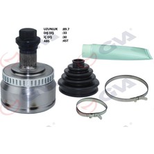 Gva 4475120K - Aks Kafası Dış Ön A4-Passat 1.8t 96-01 Abs Li 45 Diş 33×30X53 92MM