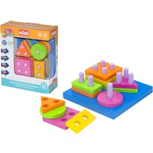 Geometrik Şekiller Bulmaca Asortili (4 Adet)