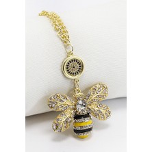 Biuti Parlak Taşlı Nazarlı Taşlı Arı Figürlü Dikiz Ayna Süsü, Yeni Araba Hediyesi