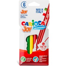 Carioca Joy Yıkanabilir Keçeli Kalem 6'lı (3 Adet)