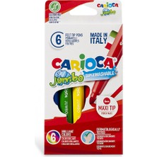 Carioca Jumbo Yıkanabilir Keçeli Kalem 6'lı (5 Adet)