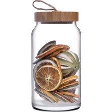 Paşabahçe Woody Bambu Kapaklı Kavanoz 1130 cc 3 Adet