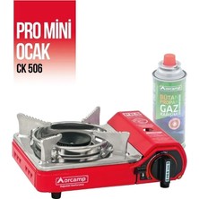 Torfim Tekli Çantalı Mini Portatif Ocak - Orcamp - Kırmızı (CK-506)