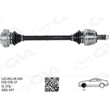 Gva 4499118 - Komple Aks Arka Sağ/sol Bmw E36 E46 Abs Li 609MM