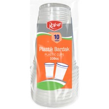 Roll-Up Plastik Bardak 330 cc 10'lu