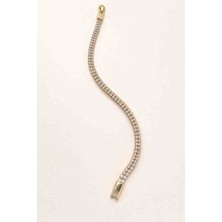 Alp Jewel 316L Çift Sıra Su Yolu Bileklik Kararmaz Çelik Xupıng