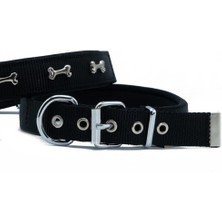 Savex Pet Doggie Konfor Dokuma Kemikli Boyun Tasması Siyah 2.5*37-45 CM(DSBT-2562 M)