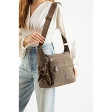 Baginn Kadın Postacı Çanta Hafif Klinkır Kumaş Çok Cepli Çapraz Askılı Omuz Çantası 30*25 cm Günlük Çanta