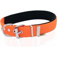 Savex Pet Doggie Konfor Dokuma Boyun Tasması Turuncu 3.0*47-55 cm (DSBT-3010 L)
