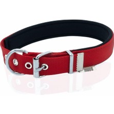Savex Pet Doggie Konfor Dokuma Boyun Tasması Kırmızı 2.5*42-50 cm (DSBT-2510 L)