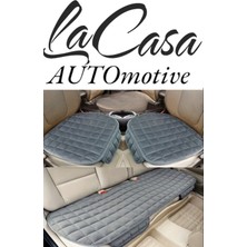 Ergonomik,ortopedik,soft Kare Desen Kapitoneli Lüks Lacasa Oto Koltuk Kılıfı-Minderi (3lü Set)