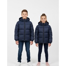 Chordi Unisex Kız/erkek Bebek Çocuk Su Geçirmez Gizli Kapüşonlu Fermuarlı Cepli Şişme Mont (2-15 Yaş)