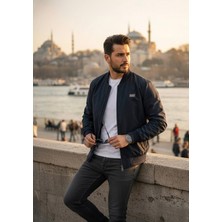 Chordi Erkek Rüzgar ve Su Geçirmez Örme Düşük Yaka Mont