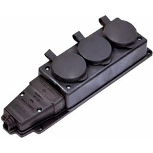 LTG Nova Kauçuk 220V Uzatma 3'lü Priz
