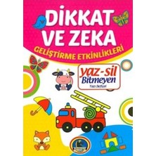 Hatıra Kutusu Yaz-Sil Dikkat ve Zeka Bitmeyen Yazı Defteri+Tahta Kalem