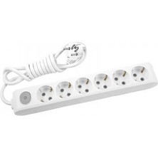 LTG Nova Viko Multilet 6 Lı Anahtarlı 3 Metre Kablolu Grup Priz