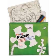 Hatıra Kutusu Funny Mat Puzzle - Dinozor Çağı 30X40CM