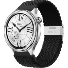 MMP Shop Xiaomi Watch S4/s3/s2/s2 Pro/s1 Active/s1 Uyumlu Metal Klips Hasır Örgü Spor Kordon