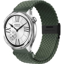 MMP Shop Xiaomi Watch S4/s3/s2/s2 Pro/s1 Active/s1 Uyumlu Metal Klips Hasır Örgü Spor Kordon