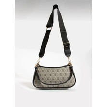 My Vintage Şık Tasarımlı Desenli Baget Çanta Çapraz Askılı Astarlı