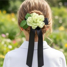 Mare Accessories Büyük Çiçekli Kurdeleli Saç Tokası