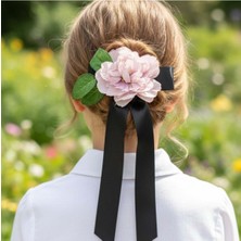 Mare Accessories Büyük Çiçekli Kurdeleli Saç Tokası