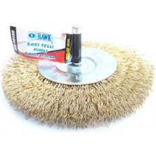 LTG Nova Hawk HA10135 Pimli Sarı Tel Daire Fırça 100X10 mm