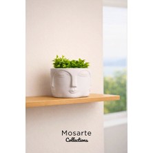 Mosarte Buda Series Minimalist Soyut Yüz Vazo / Heykel – Modern Dekoratif Obje 1 Adet(Büyük Boy)