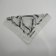 Mare Accessories Atatürk Imzalı Beyaz Bandana – %100 Pamuk 52X52 cm