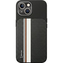 Apple iPhone 15 Uyumlu Kılıf Zebana Rivon Kılıf (M-Safe Şarj Özellikli) Siyah