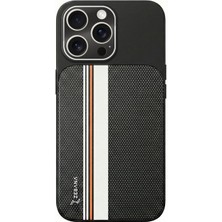 Apple iPhone 14 Pro Max Uyumlu Kılıf Zebana Rivon Kılıf (M-Safe Şarj Özellikli) Siyah