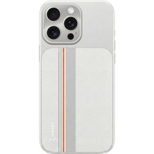 Apple iPhone 14 Pro Uyumlu Kılıf Zebana Rivon Kılıf (M-Safe Şarj Özellikli) Gri