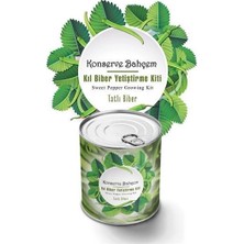 Teknokapsül® Konserve Bahçem Evde Konservede Tatlı Sivri Biber Yetiştirme Kiti