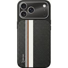 Apple iPhone 17 Pro Max Uyumlu Kılıf Zebana Rivon Kılıf (M-Safe Şarj Özellikli) Siyah