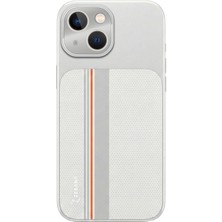 Apple iPhone 15 Uyumlu Kılıf Zebana Rivon Kılıf (M-Safe Şarj Özellikli) Gri